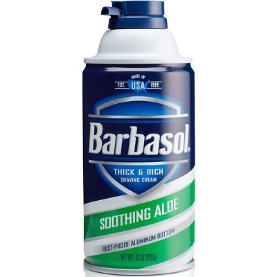 Barbasol - Thick and Rich Shaving Cream With Soothing Aloe 10 oz (283g)