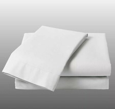 Lenzuolo Matrimoniale 2 piazze Senza Angoli Sopra Sotto Bianco Cotone 240x290 cm