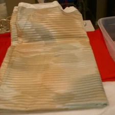 Vintage upholstery fabric 6 1/3 x 56"W pastel stripe Cohama Riverdale Cotton1982