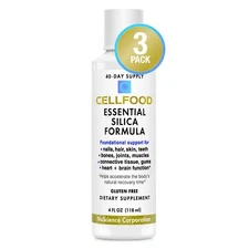 Cellfood Essential Silica Anti-Aging Formula - 4 fl oz 3 Pack - Supports Heal...