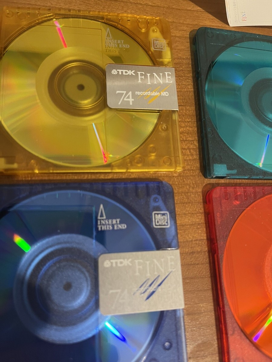 Lot De 31 MiniDisc Sony Et TDK 80 Min + 9 TDK 74 Min + 3 Boîtes De Rangement - Neufs