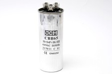 50 5 UF 450V Volt CBB65 Dual Run Capacitor Compressor Fan AC 450 V 450VAC MFD