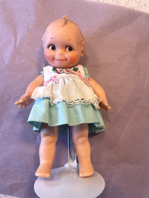 Vintage Jesco Cameo Kewpie Doll about 8''T 1985 with Stand No socks/shoes/under