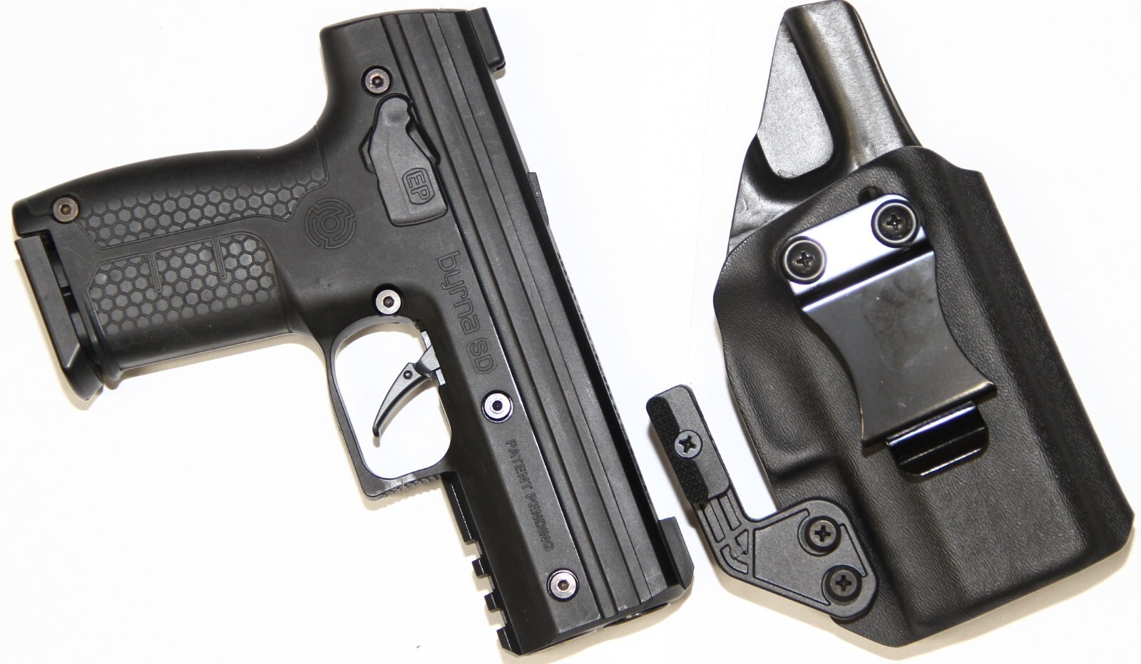 Modwing Holster REVKEL IWB/AIWB Kydex Holster for Byrna Gun with Modwing Claw. Gun NOT ...