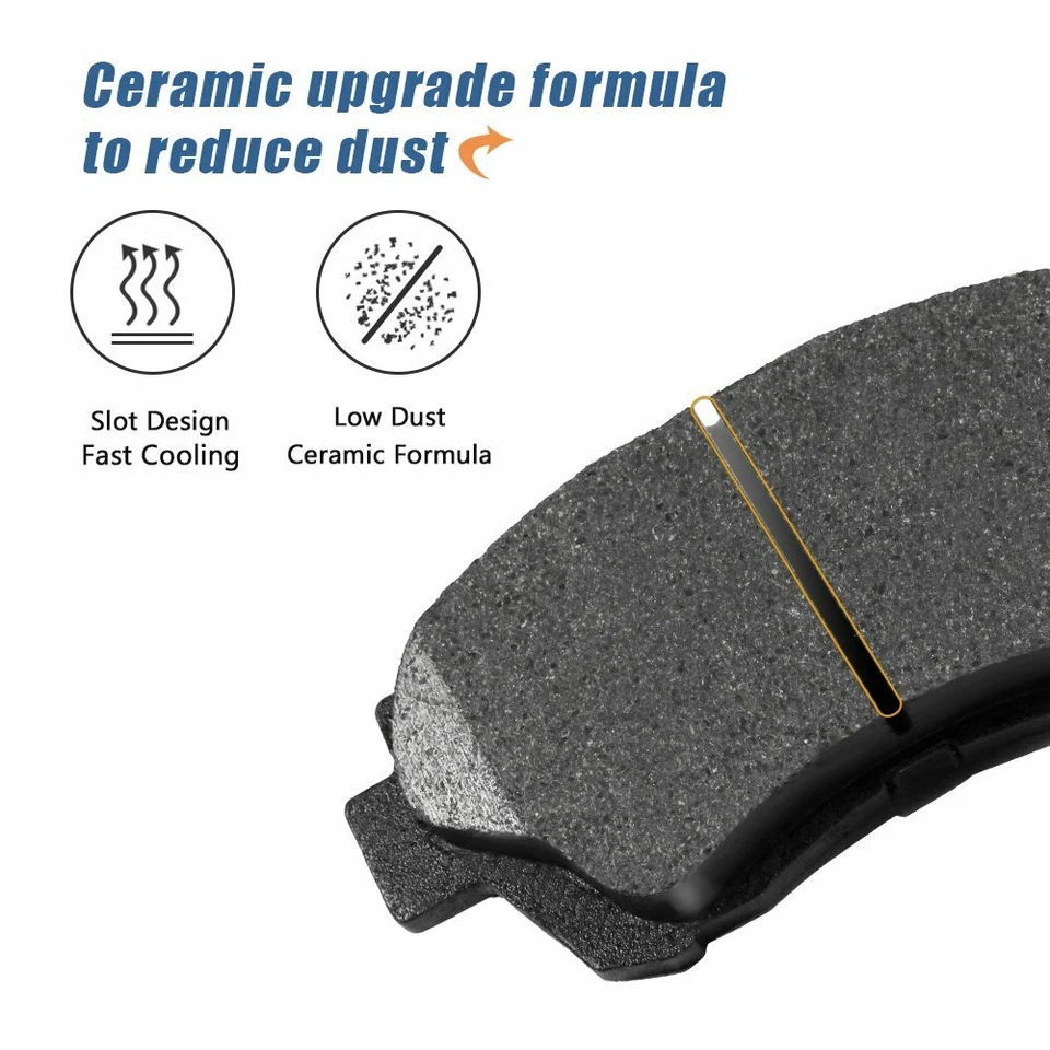 Pastillas de freno delanteras y traseras de cerámica para Oldsmobile Alero Pontiac Grand 1999-2005 Foto 2 de 4