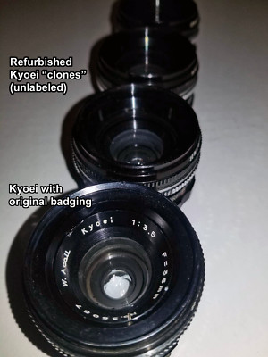 Kyoei (Acall, Kuribayashi, Orikkor) M42-mount 35mm F3.5 UV Photography Lens