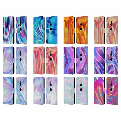 OFFIZIELLE SUZAN LIND TIE DYE LEDERHÜLLE BOOK WALLET CASE FÜR SONY HANDYS 1