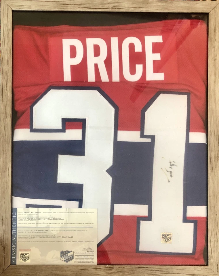 Auténtica camiseta/chandail firmada por Carey Price - Montreal Canadiens - certificado de autenticidad Foto 2 de 4