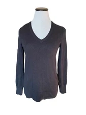 Gap Womens Luxe Angora Blend Sweater Size S Black Quiet Luxury Capsule Essential