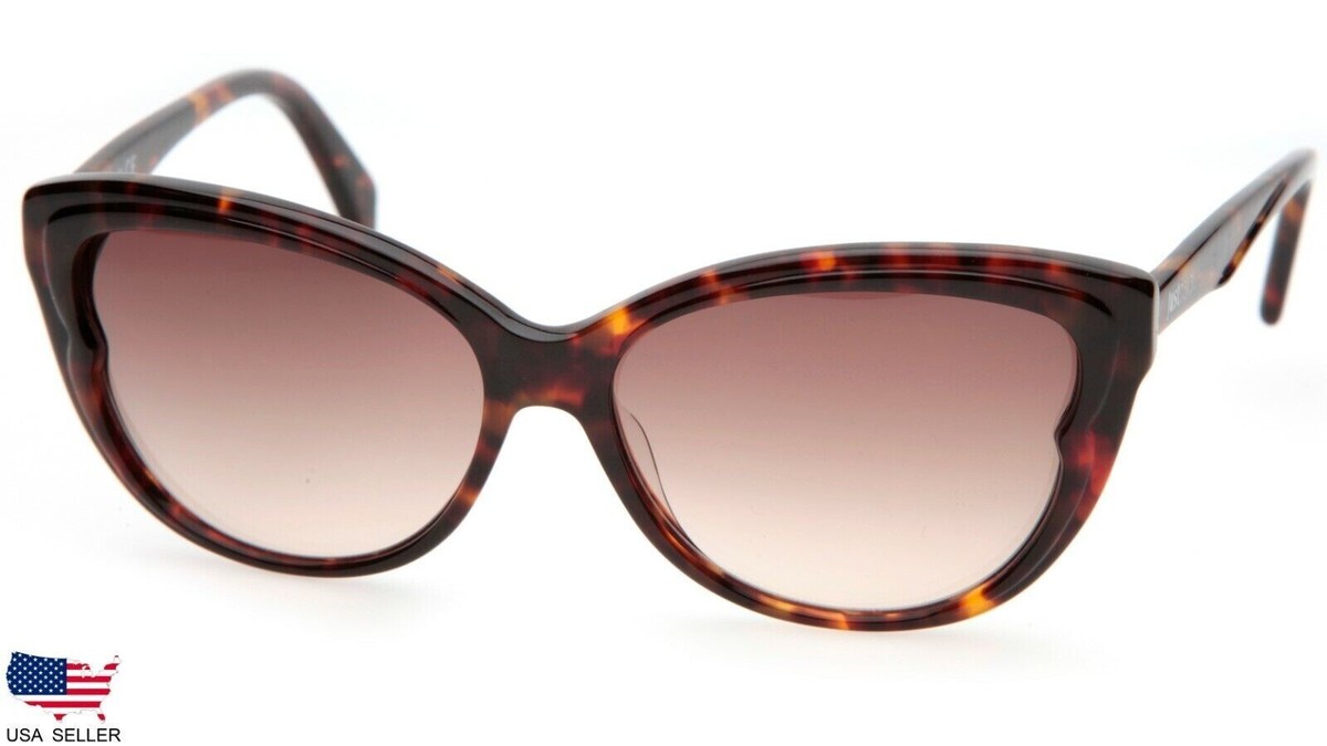 Just Cavalli Tortoiseshell Cat-Eye Sunglasses Tortoiseshell Cat Eye Logo Sunglasses – Maison-B-More Global  main image 2