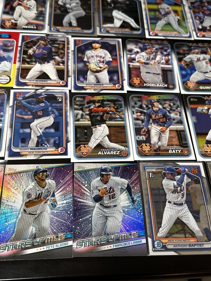 Lote de 28 cartões de beisebol Mets Topps e Bowman - autógrafo - Imagem 3 de 4