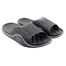 Sandalia de casa Vertico Comfort Slide negra para mujer | Zapato de ducha piscina playa y hogar