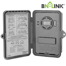 BN-LINK Pool Pump Timer, Outdoor Digital Timer Box Heavy Duty 7-Day Programmable