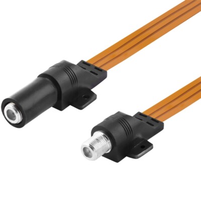 50cm wasserdichte Fensterdurchführung für F SAT LNB DVB-S Kabel kein Bohren 4K