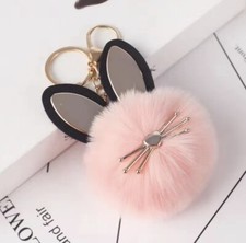 Fluffy Cute Cat Keychain For Bag or Keyring
