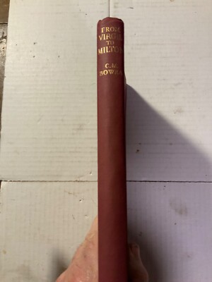 virgil tobacco From Virgil To Milton by C.W. Bowra (hardcover 1945)