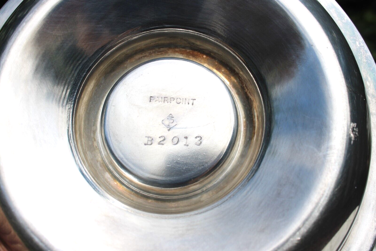 Antique Pairpoint Silver plate Basket EPNS circa 1920 w/Woven