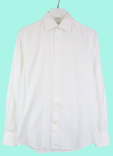 SUITSUPPLY Traveller Slim Fit Formal Shirt Men's 38/15 Spread Collar White