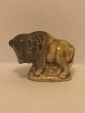 Bison WADE WHIMSIE Aged China Pottery Figurine Ornament #JYR123