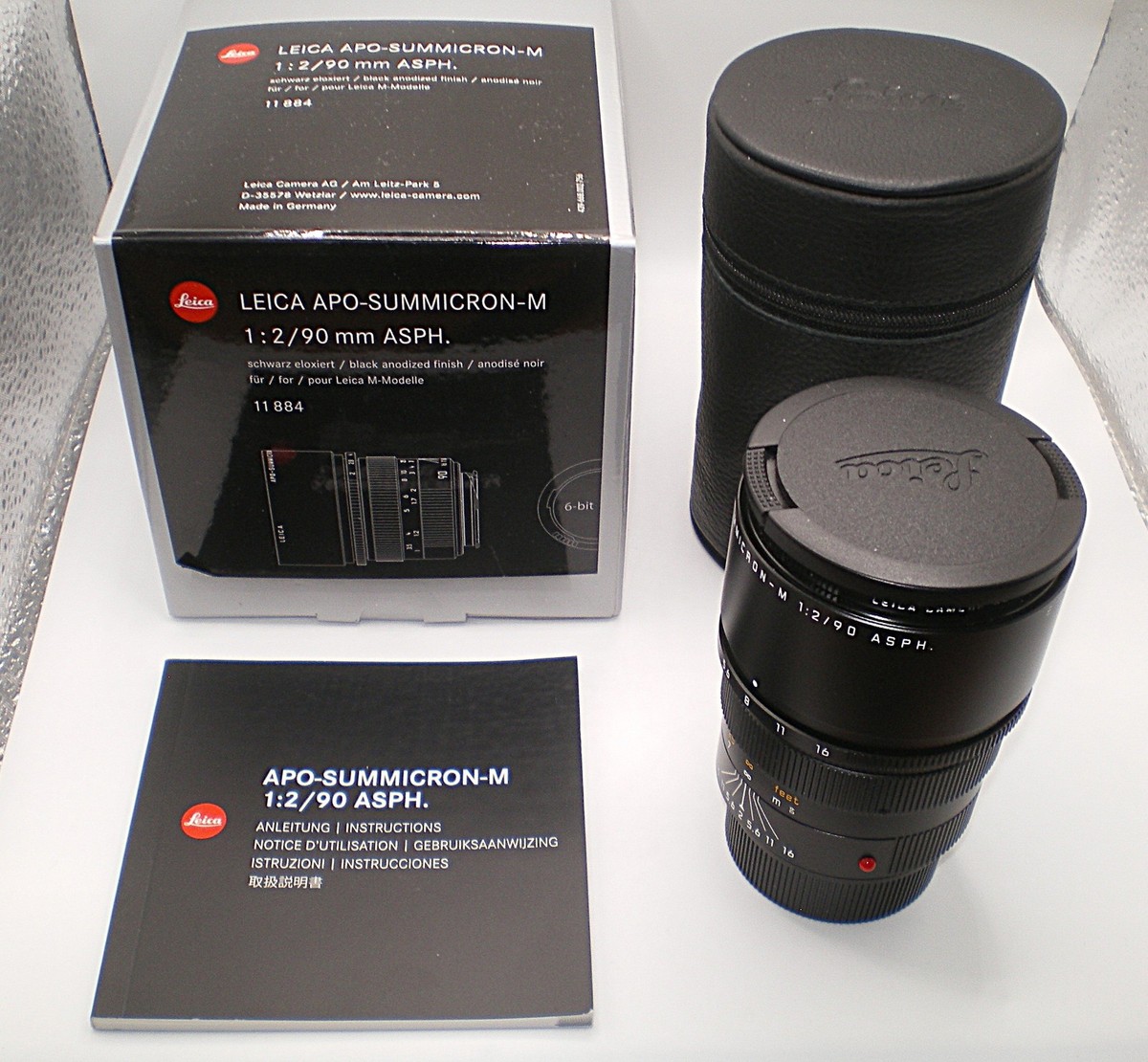 Leica APO-Summicron-M 90mm f/2 ASPH. Lens (Leica M) MFR #11884 USA