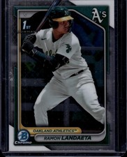2024 Bowman Chrome Prospects #BCP-28 Ramon Landaeta Oakland Athletics