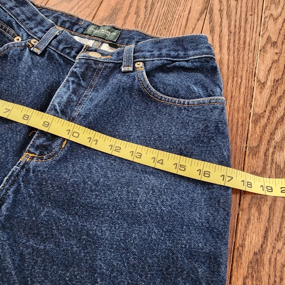 Lauren Ralph Lauren Vintage Straight Leg Jeans Size 4 Old Money 90s Classic thumbnail 4