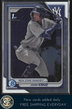 John Cruz 2024 Bowman Chrome Prospects #BCP-77 New York Yankees
