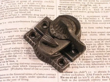 Eastlake EAGLE WING Window Lock w Keeper Vintage Antique Victorian Sash Hardware