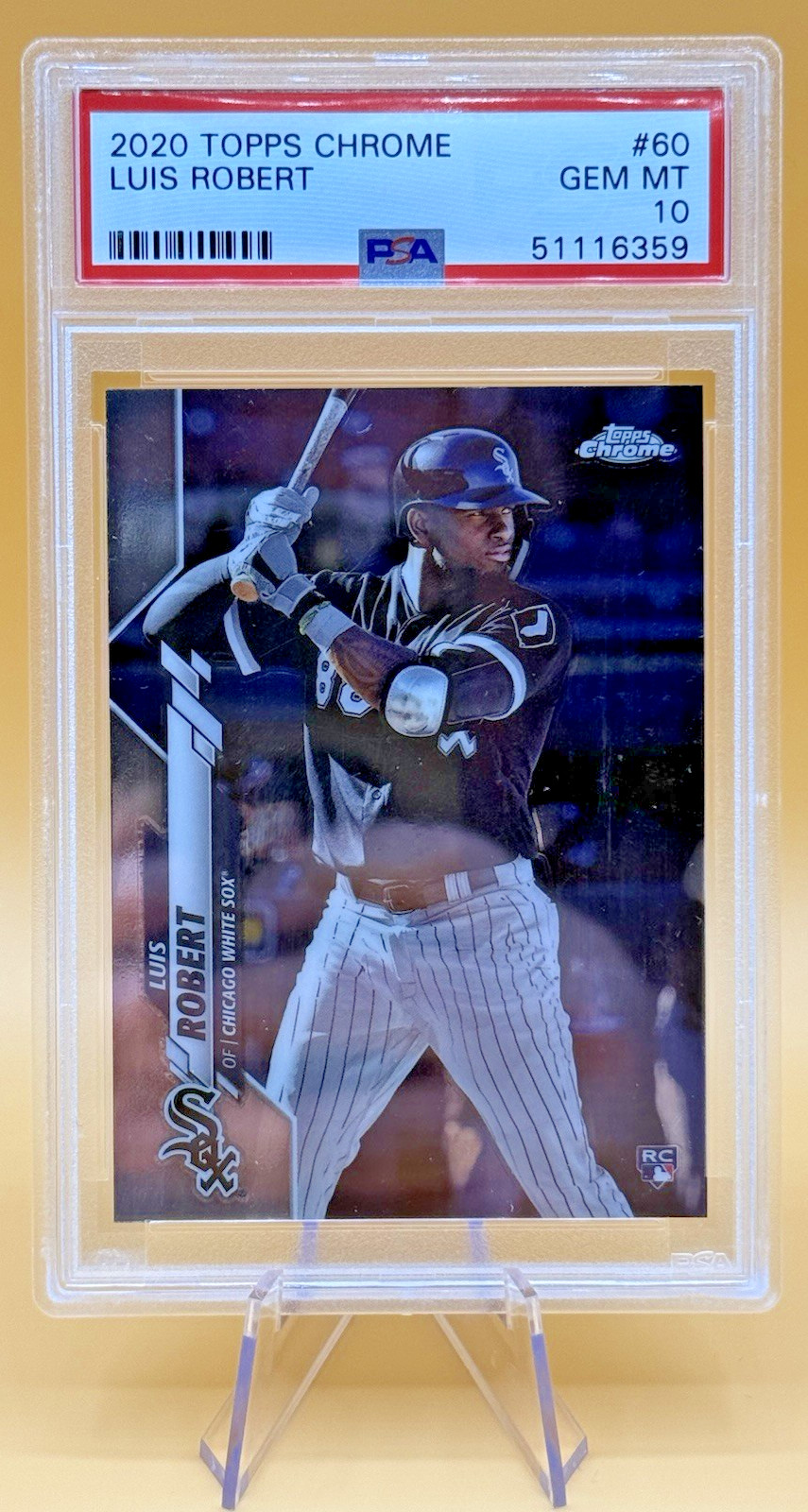 2020 Topps Chrome RC Rookie Luis Robert #60 Chicago White Sox PSA 10 GEM MINT!!!