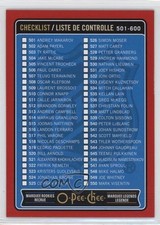 2014 O-Pee-Chee Wrapper Redemption Red Border Checklist Cards 501-600 #600 0c3