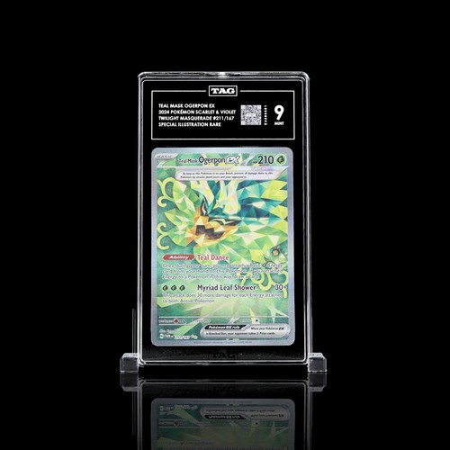 Teal Mask Ogerpon ex graded TAG 9 for sale on eBay
