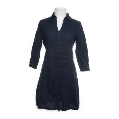 Mango Basics, Blusenkleid, Größe: M, Blau, Baumwolle/Leinen/Polyurethan #uai