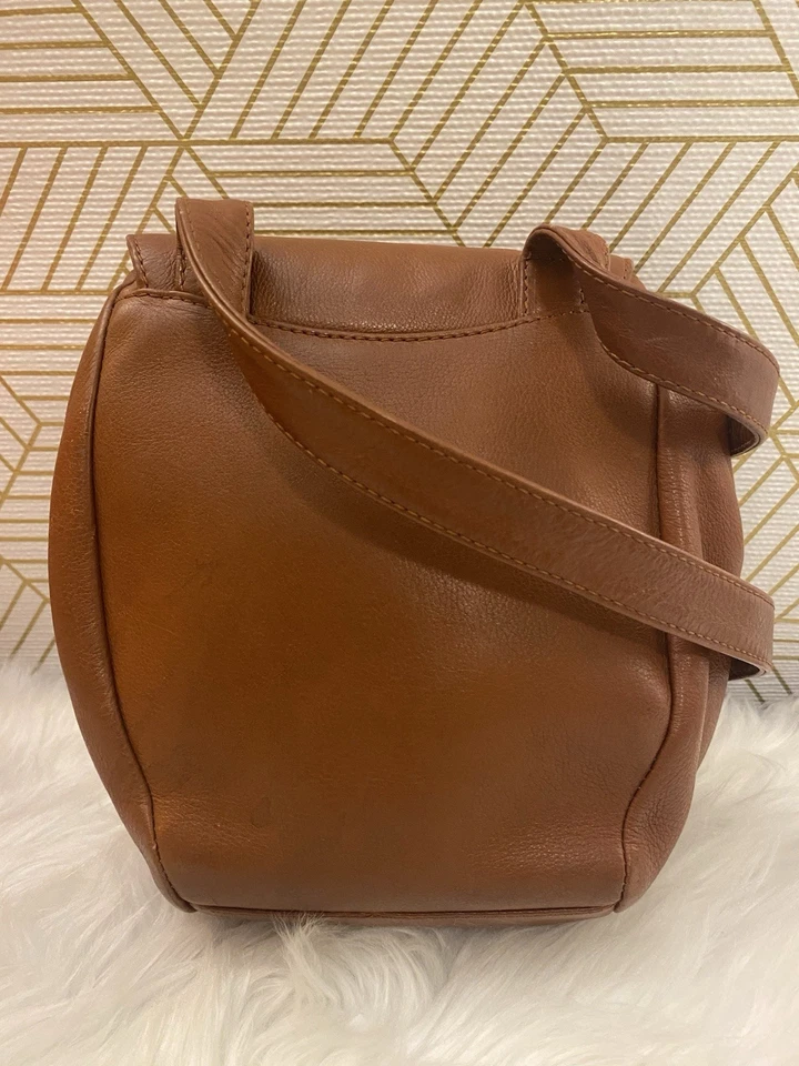 Bandolera De Vecchi de Hamilton Hodge de cuero marrón hecha en 🇮🇹 Ver fotos/desc Foto 4 de 4