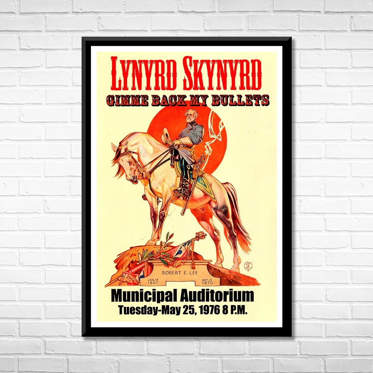 LYNYRD SKYNYRD Poster 1976 Gimme Back My Bullets Framed Wall Art 12x18
Opens in a new window or tab