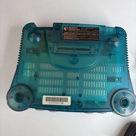 Nintendo 64 N64 Funtastic Ice Blue Console W/ Matching OEM Controller