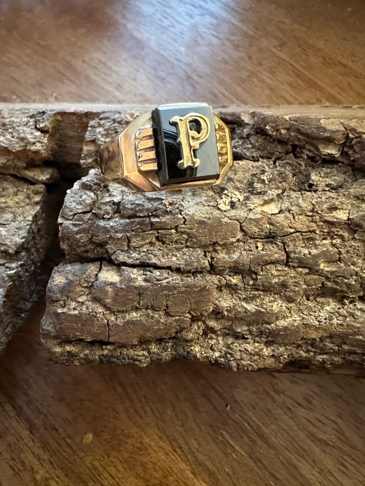 Vintage Statement Real 10K Solid Yellow Gold Init… - image 5