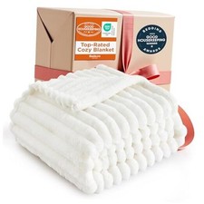 GentleSoft Twin Blanket for Bed - Cozy Soft Twin 60" x 80" Off White
