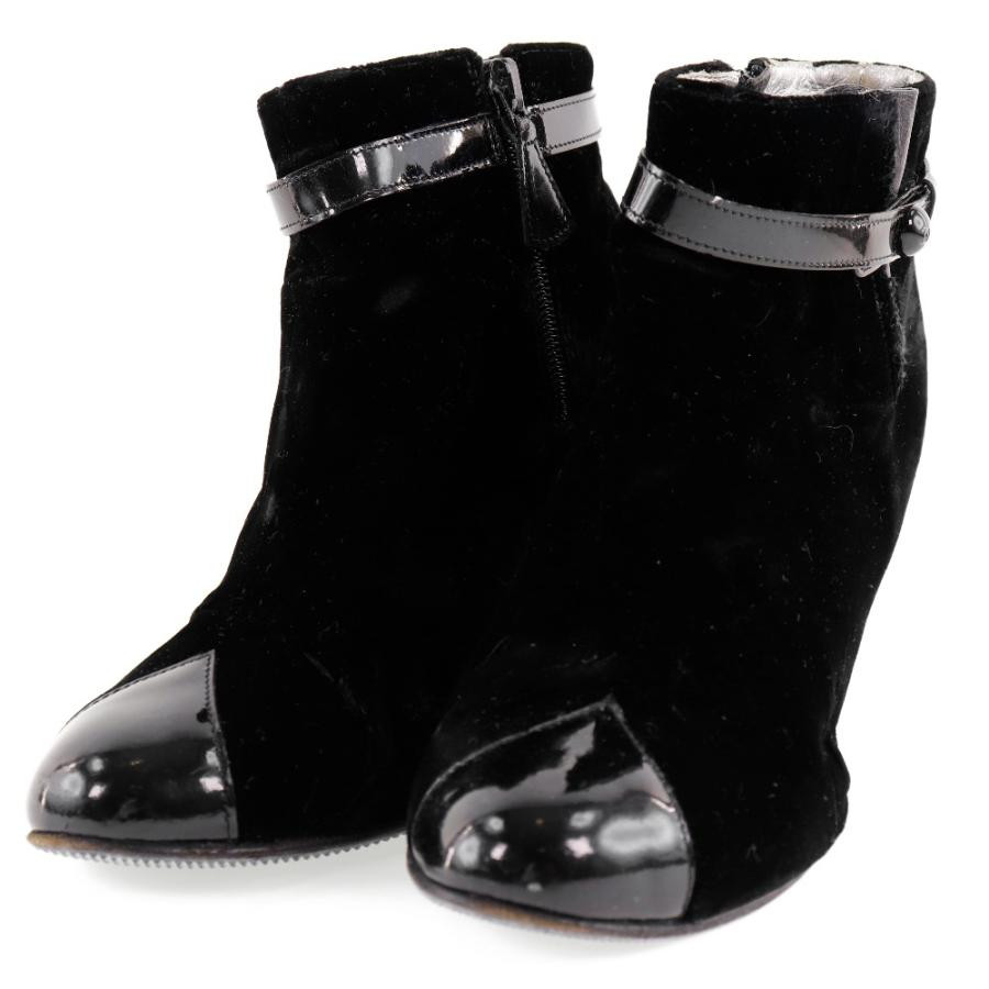 CHANEL Boots Heel EU36/US6 Short Velvet Black 05469a | eBay CHANEL Boots Heel EU36/US6 Short Velvet Black 05469a | eBay