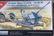 1:35 German 20mm Flak 38 Sd.Ah.51  Tristar sehr selten