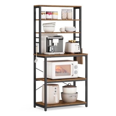 VASAGLE Coffee Bar, 23.6 Inches Baker's Rack for Kitchen with Storage, 6-Tier...