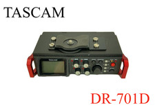 TASCAM DR-701D Registratore audio da campo portatile a 6 tracce usato testato...
