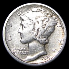 1919-S Mercury Dime Silver ---- Nice Coin ---- #PP419