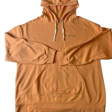 Columbia Sportswear Women's Hoodie Graphic Print Orange Size L