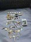 Vintage Sterling Silver & Costume Jewelry Lot 97G Scrap Or Wear Trifari,Renoir