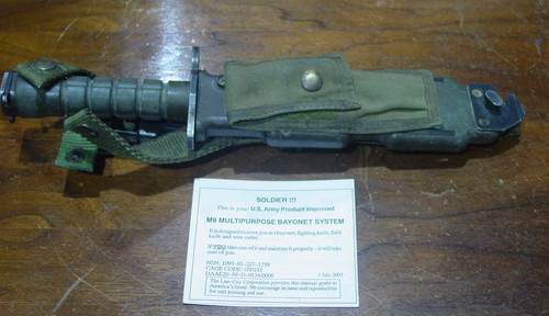 Phrobis III M9 Pat. Pend USA Knife W/ Scabbard USGI w/ Paperwork