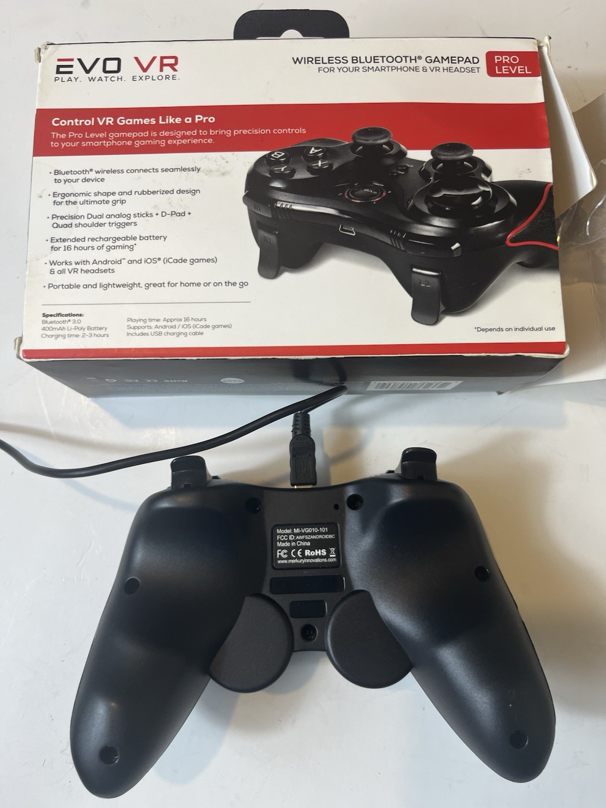 EVO VR Wireless Bluetooth Gamepad Pro Level - For Smart Phone Or VR Headset