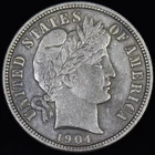 1904-P BARBER DIME ✪ XF EXTRA FINE DETAILS ✪ 10C SILVER COIN BE ◢TRUSTED◣