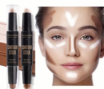 PECOLVERS Waterproof Double-Ended Contour Cream Stick Makeup