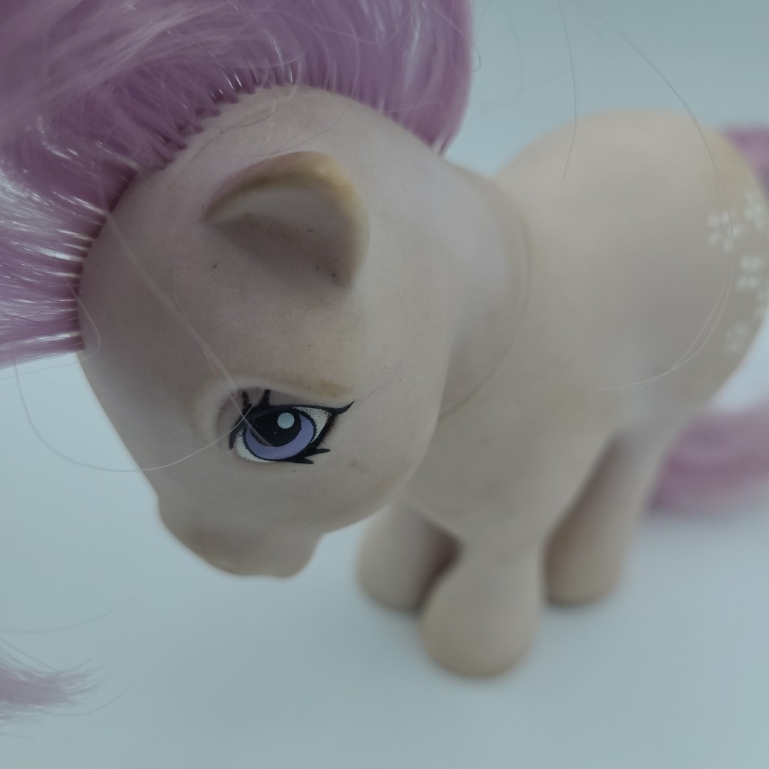 Vintage 1982 My Little Pony MLP G1 Flat Foot FF Blossom Purple