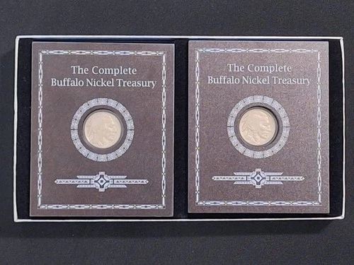 1935-P & 1936-P Buffalo Nickels, Danbury Mint Treasury Collection, Uncirculated